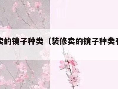 装修卖的镜子种类（装修卖的镜子种类有哪些）