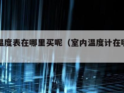 室内温度表在哪里买呢(室内温度计在哪里购买)