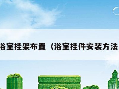 浴室挂架布置（浴室挂件安装方法）
