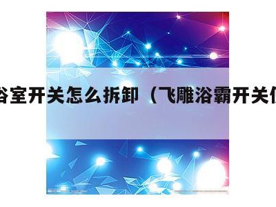 飞雕浴室开关怎么拆卸（飞雕浴霸开关使用说明）