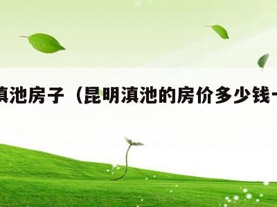 昆明滇池房子(昆明滇池的房价多少钱一个平方)