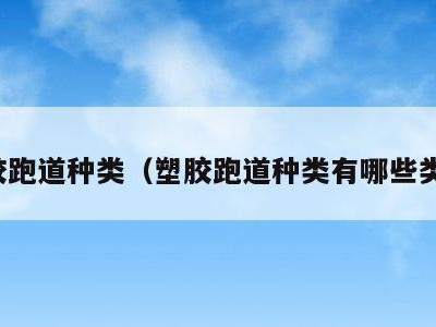 塑胶跑道种类（塑胶跑道种类有哪些类型）