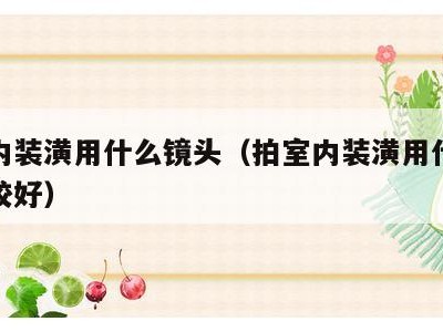 拍室内装潢用什么镜头(拍室内装潢用什么镜头比较好)