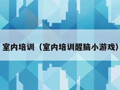 室内培训(室内培训醒脑小游戏)