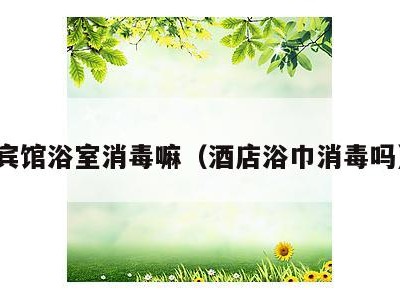 宾馆浴室消毒嘛(酒店浴巾消毒吗)