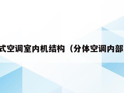 分体式空调室内机结构（分体空调内部结构）
