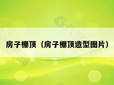 房子棚顶（房子棚顶造型图片）