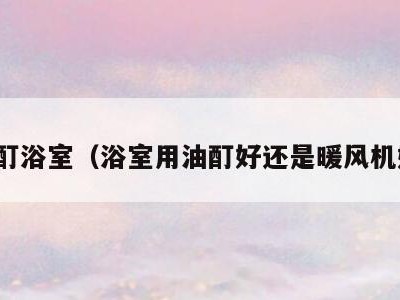 油酊浴室（浴室用油酊好还是暖风机好）