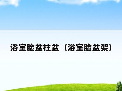 浴室脸盆柱盆(浴室脸盆架)