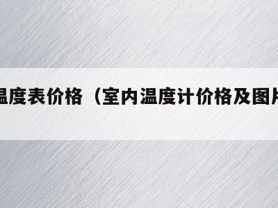 室内温度表价格（室内温度计价格及图片大全?）