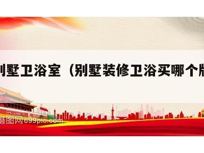 家庭别墅卫浴室(别墅装修卫浴买哪个牌子好)