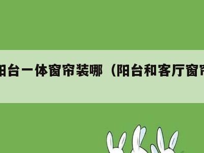 客厅阳台一体窗帘装哪(阳台和客厅窗帘怎么装)