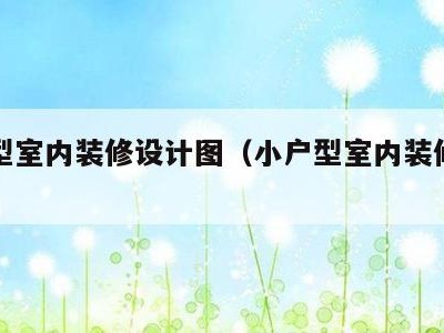 小户型室内装修设计图（小户型室内装修设计图纸）
