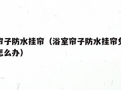 浴室帘子防水挂帘(浴室帘子防水挂帘免打孔掉了怎么办)