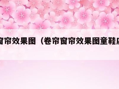 卷帘窗帘效果图（卷帘窗帘效果图童鞋店图安）