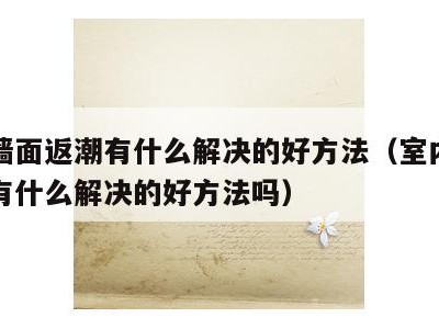 室内墙面返潮有什么解决的好方法（室内墙面返潮有什么解决的好方法吗）